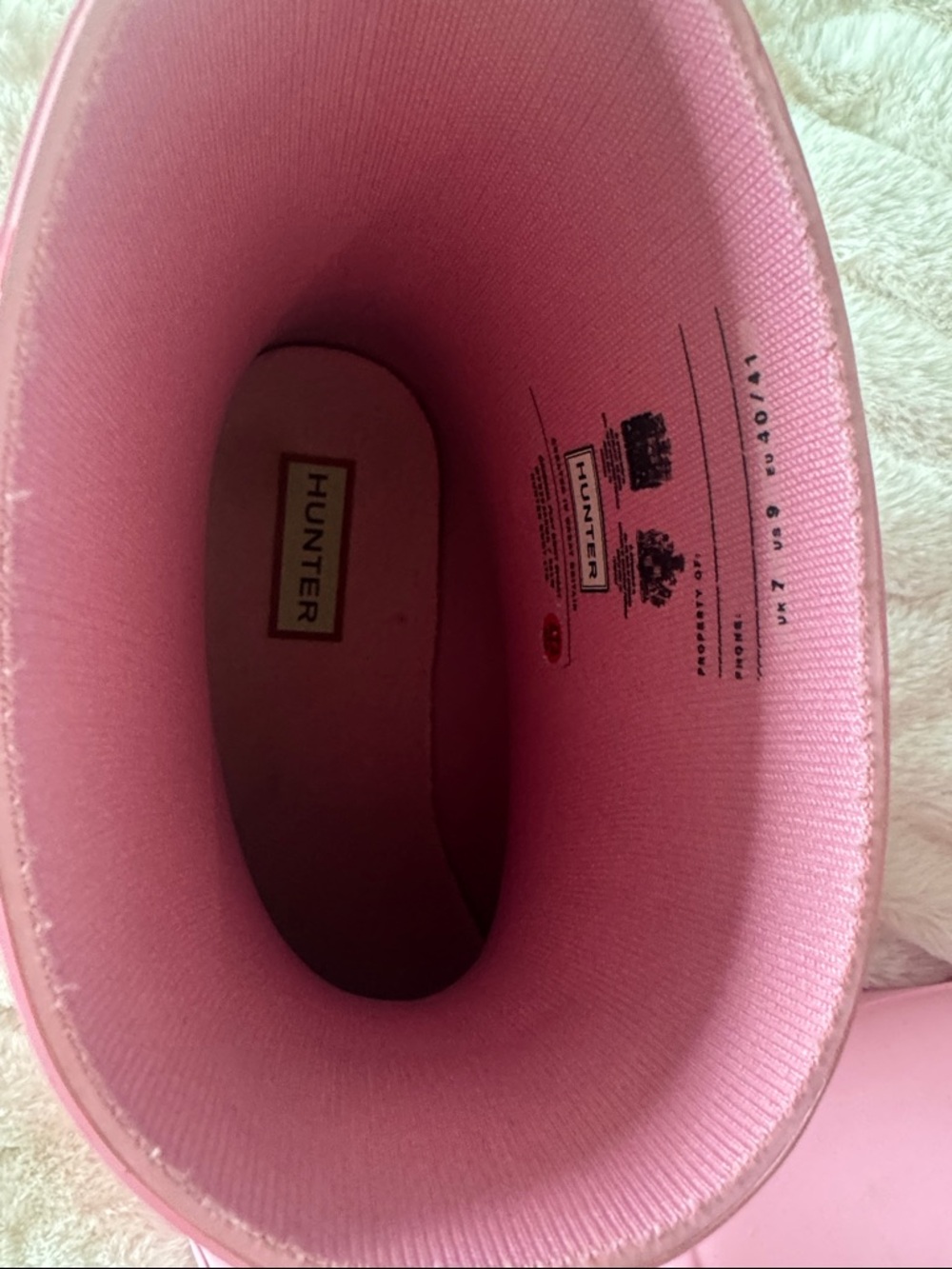 Hunter Pink Short Gloss Rain Boots - Picture 5 of 6